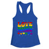 Groovy Love Wins Rainbow Pride Flag Colors LGBT Gay Shirt & Tank Top | teecentury