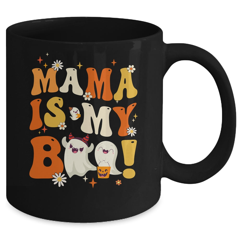 Groovy Mama Is My Boo Halloween Boys Girls Kids Mug | teecentury