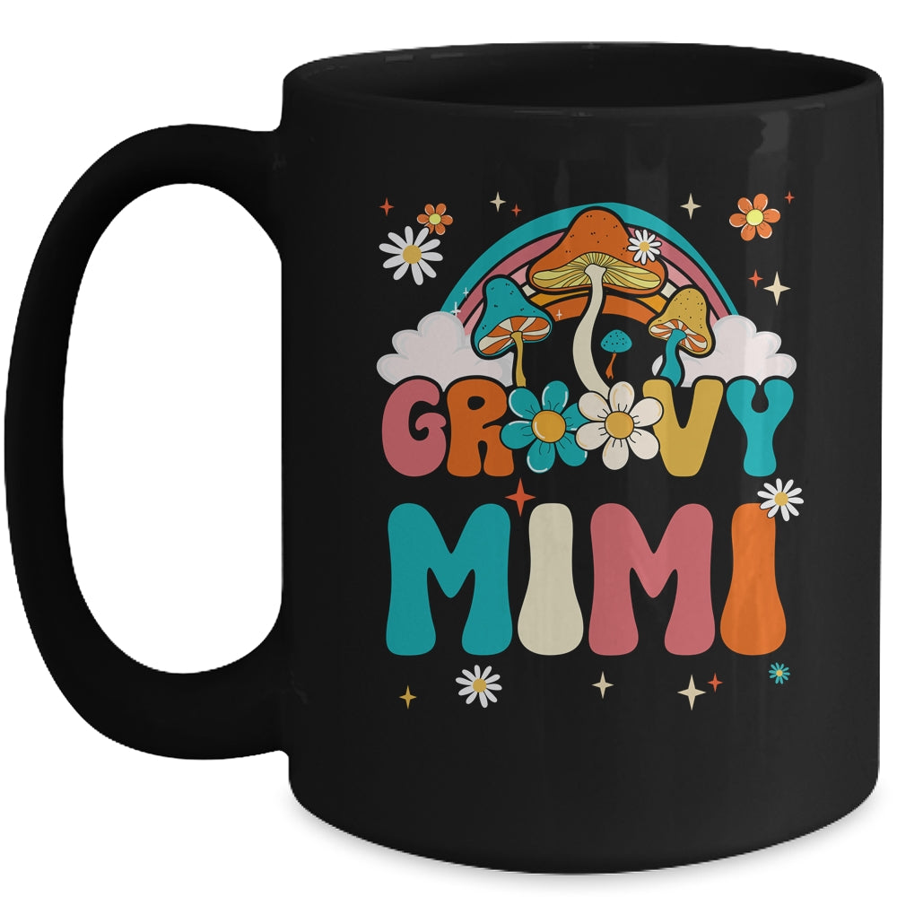 Groovy Mimi Birthday Party Theme Decorations Rainbow Family Mug | teecentury