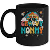 Groovy Mommy Birthday Party Theme Decorations Rainbow Family Mug | teecentury