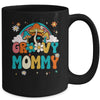 Groovy Mommy Birthday Party Theme Decorations Rainbow Family Mug | teecentury
