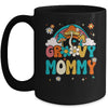Groovy Mommy Birthday Party Theme Decorations Rainbow Family Mug | teecentury