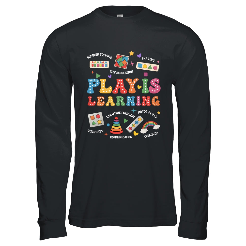 Groovy Play Is Learning Kindergarten Teacher Appreciation Shirt & Hoodie | teecentury