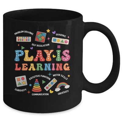 Groovy Play Is Learning Kindergarten Teacher Appreciation Mug | teecentury