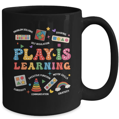 Groovy Play Is Learning Kindergarten Teacher Appreciation Mug | teecentury