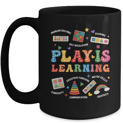 Groovy Play Is Learning Kindergarten Teacher Appreciation Mug | teecentury