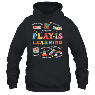 Groovy Play Is Learning Kindergarten Teacher Appreciation Shirt & Hoodie | teecentury