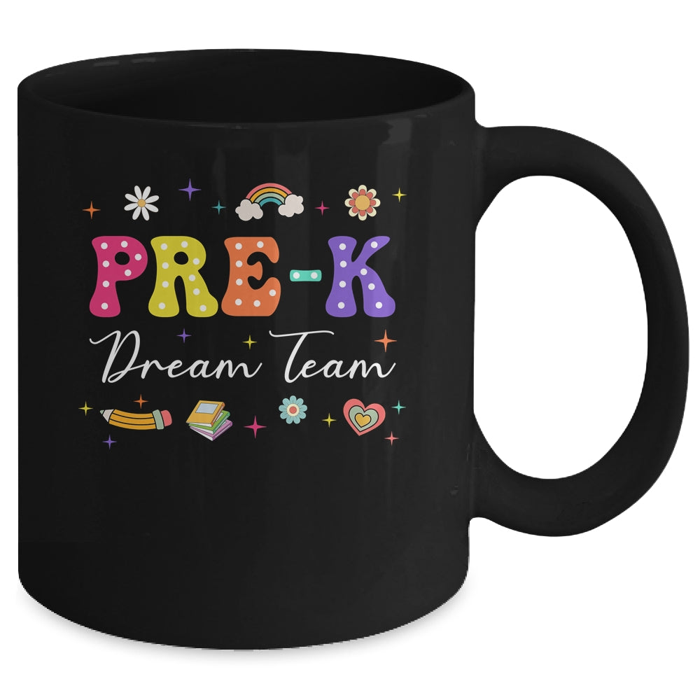 Groovy Pre-K Dream Team Back To School Teacher Mug | teecentury