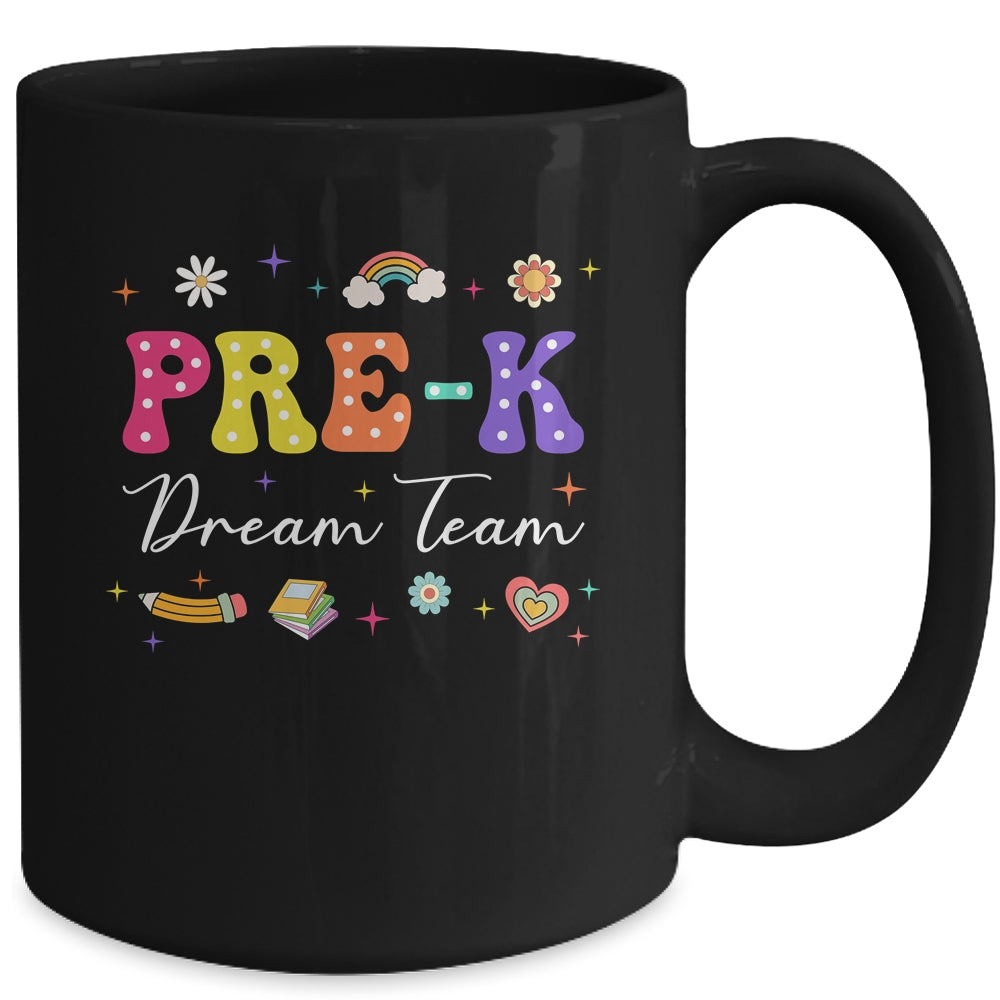 Groovy Pre-K Dream Team Back To School Teacher Mug | teecentury