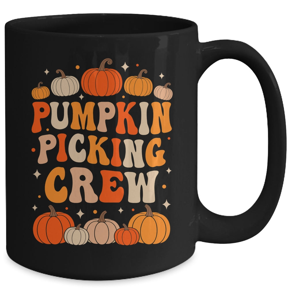 Groovy Pumpkin Picking Crew Matching Family Group Autumn Mug | teecentury