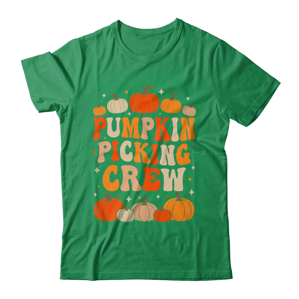 Groovy Pumpkin Picking Crew Matching Family Group Autumn Shirt & Sweatshirt | teecentury