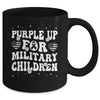 Groovy Purple Up For Military Kids Military Child Month Mug | teecentury