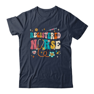 Groovy RN Registered Nurse Week Nursing Stethoscope Cute Shirt & Tank Top | teecentury