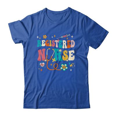 Groovy RN Registered Nurse Week Nursing Stethoscope Cute Shirt & Tank Top | teecentury