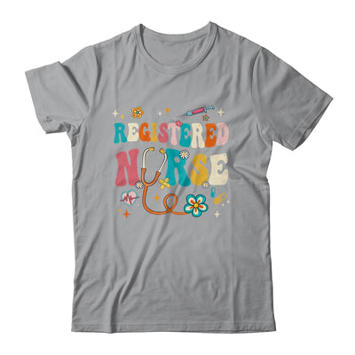 Groovy RN Registered Nurse Week Nursing Stethoscope Cute Shirt & Tank Top | teecentury