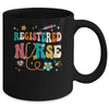 Groovy RN Registered Nurse Week Nursing Stethoscope Cute Mug | teecentury
