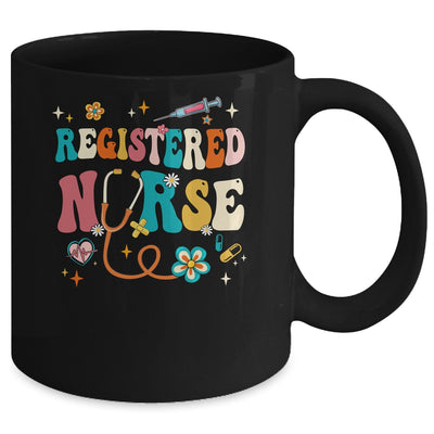 Groovy RN Registered Nurse Week Nursing Stethoscope Cute Mug | teecentury