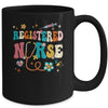 Groovy RN Registered Nurse Week Nursing Stethoscope Cute Mug | teecentury