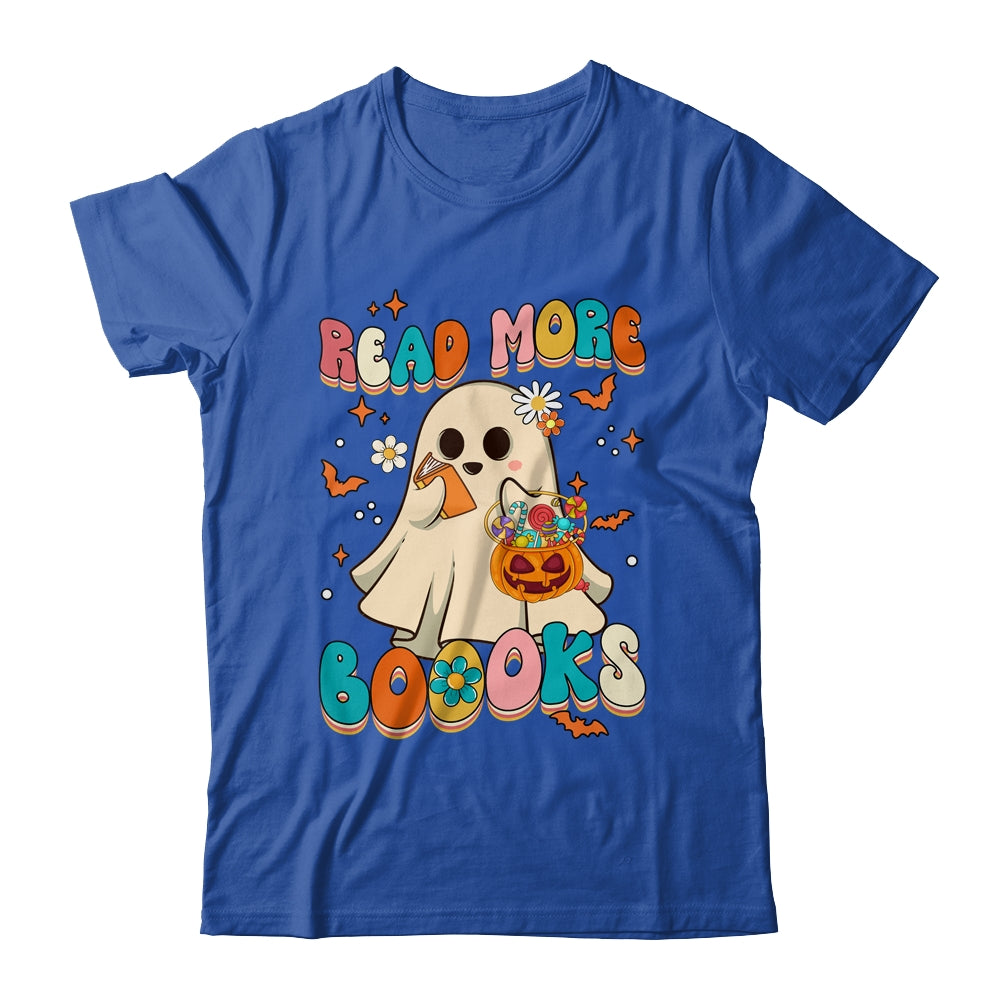 Groovy Read More Books Cute Ghost Boo Funny Halloween Kids Shirt & Hoodie | teecentury