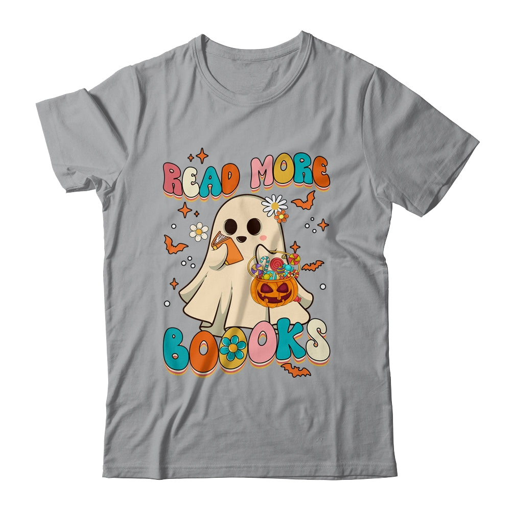 Groovy Read More Books Cute Ghost Boo Funny Halloween Kids Shirt & Hoodie | teecentury