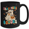 Groovy Read More Books Cute Ghost Boo Funny Halloween Kids Mug | teecentury