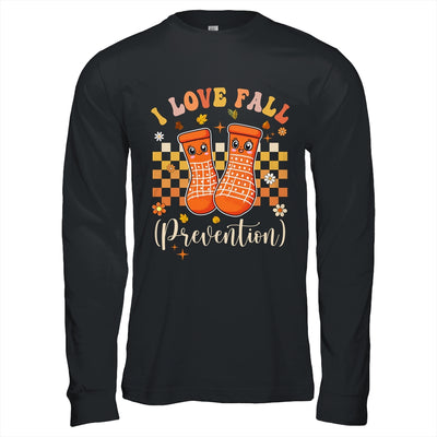 Groovy Retro I Love Fall Prevention Fall Physical Therapy Shirt & Hoodie | teecentury