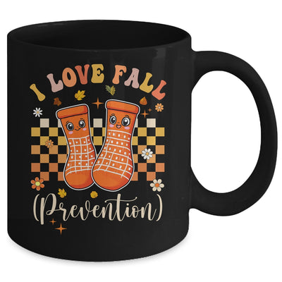 Groovy Retro I Love Fall Prevention Fall Physical Therapy Mug | teecentury