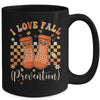 Groovy Retro I Love Fall Prevention Fall Physical Therapy Mug | teecentury