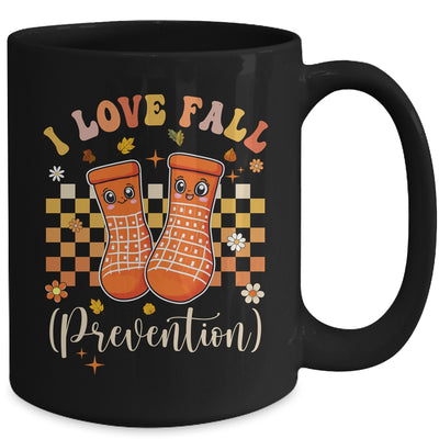 Groovy Retro I Love Fall Prevention Fall Physical Therapy Mug | teecentury