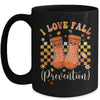 Groovy Retro I Love Fall Prevention Fall Physical Therapy Mug | teecentury