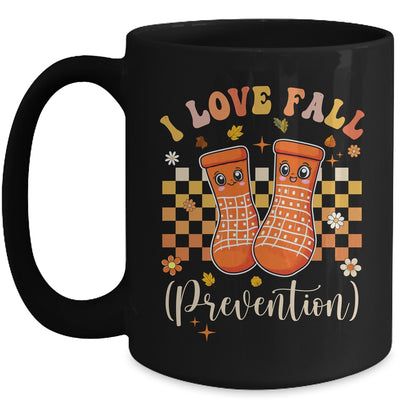 Groovy Retro I Love Fall Prevention Fall Physical Therapy Mug | teecentury