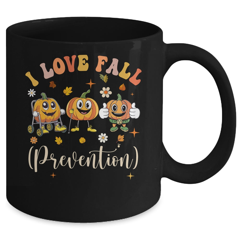 Groovy Retro I Love Fall Prevention Funny Physical Therapy Mug | teecentury