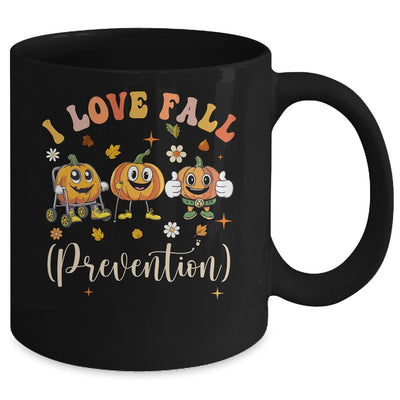 Groovy Retro I Love Fall Prevention Funny Physical Therapy Mug | teecentury