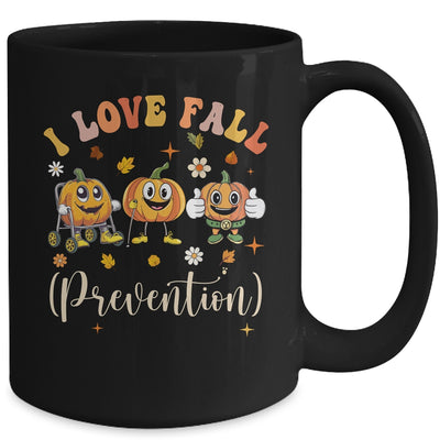 Groovy Retro I Love Fall Prevention Funny Physical Therapy Mug | teecentury