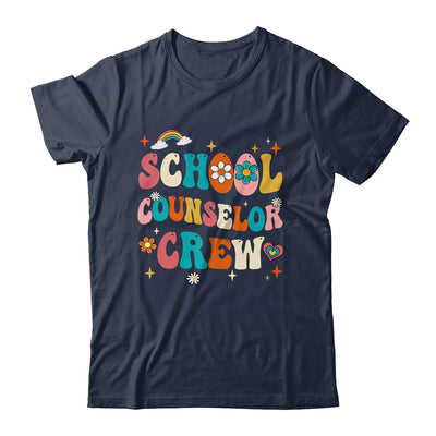 Groovy Retro School Counselor Crew Teacher Back To School Shirt & Hoodie | teecentury