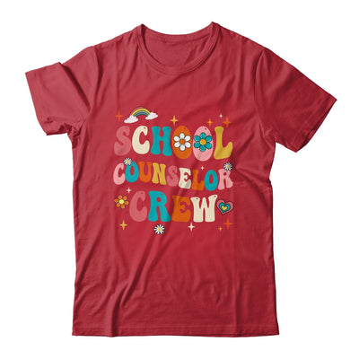 Groovy Retro School Counselor Crew Teacher Back To School Shirt & Hoodie | teecentury