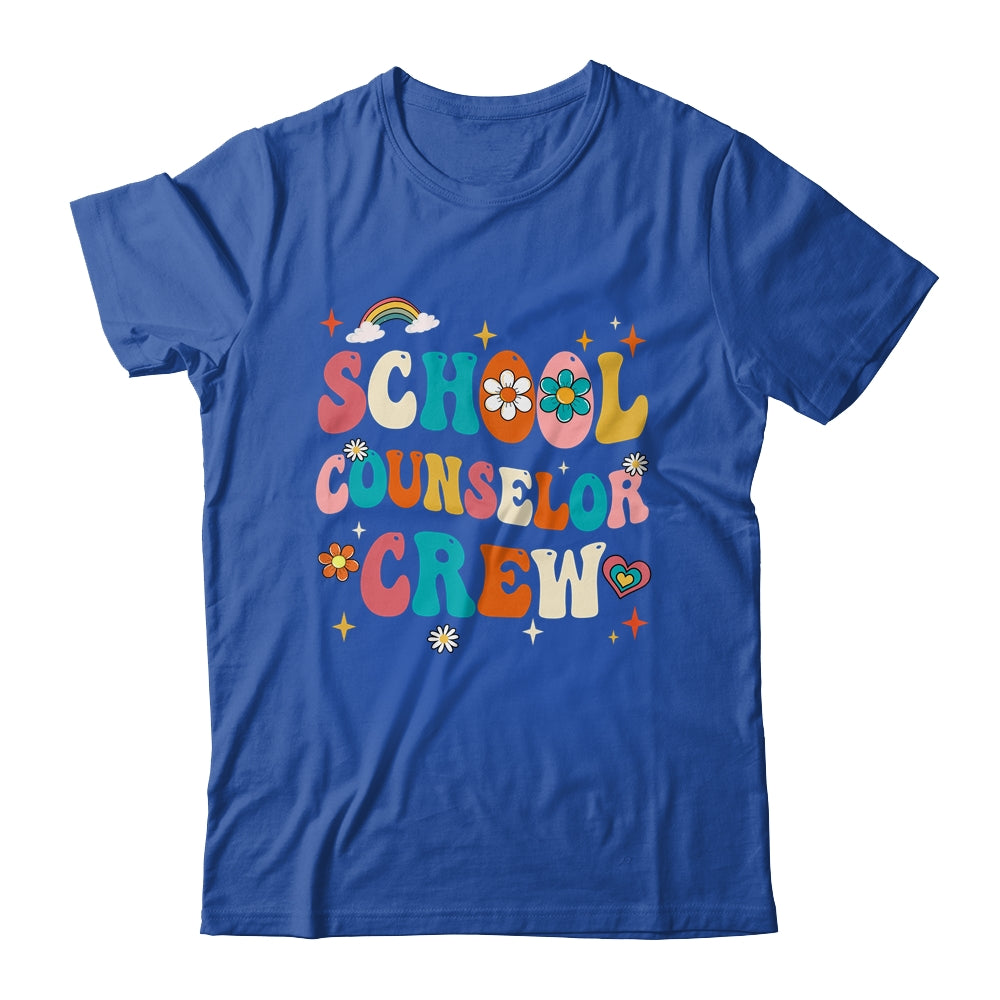 Groovy Retro School Counselor Crew Teacher Back To School Shirt & Hoodie | teecentury