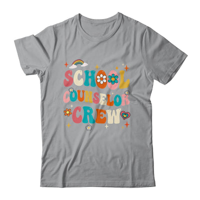 Groovy Retro School Counselor Crew Teacher Back To School Shirt & Hoodie | teecentury