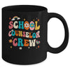 Groovy Retro School Counselor Crew Teacher Back To School Mug | teecentury