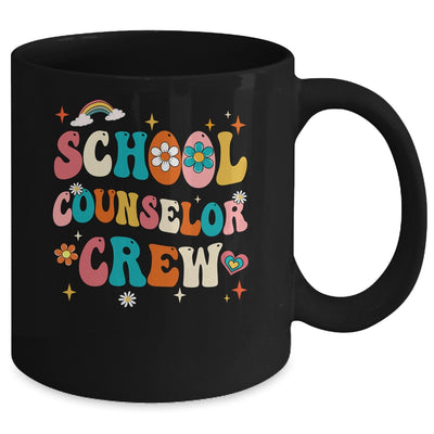 Groovy Retro School Counselor Crew Teacher Back To School Mug | teecentury
