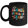 Groovy Retro School Counselor Crew Teacher Back To School Mug | teecentury