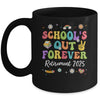 Groovy School's Out Forever Retirement 2025 Retired Teacher Mug | teecentury