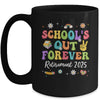 Groovy School's Out Forever Retirement 2025 Retired Teacher Mug | teecentury