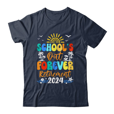 Groovy School's Out Forever Retirement Teacher Retired 2024 Shirt & Tank Top | teecentury