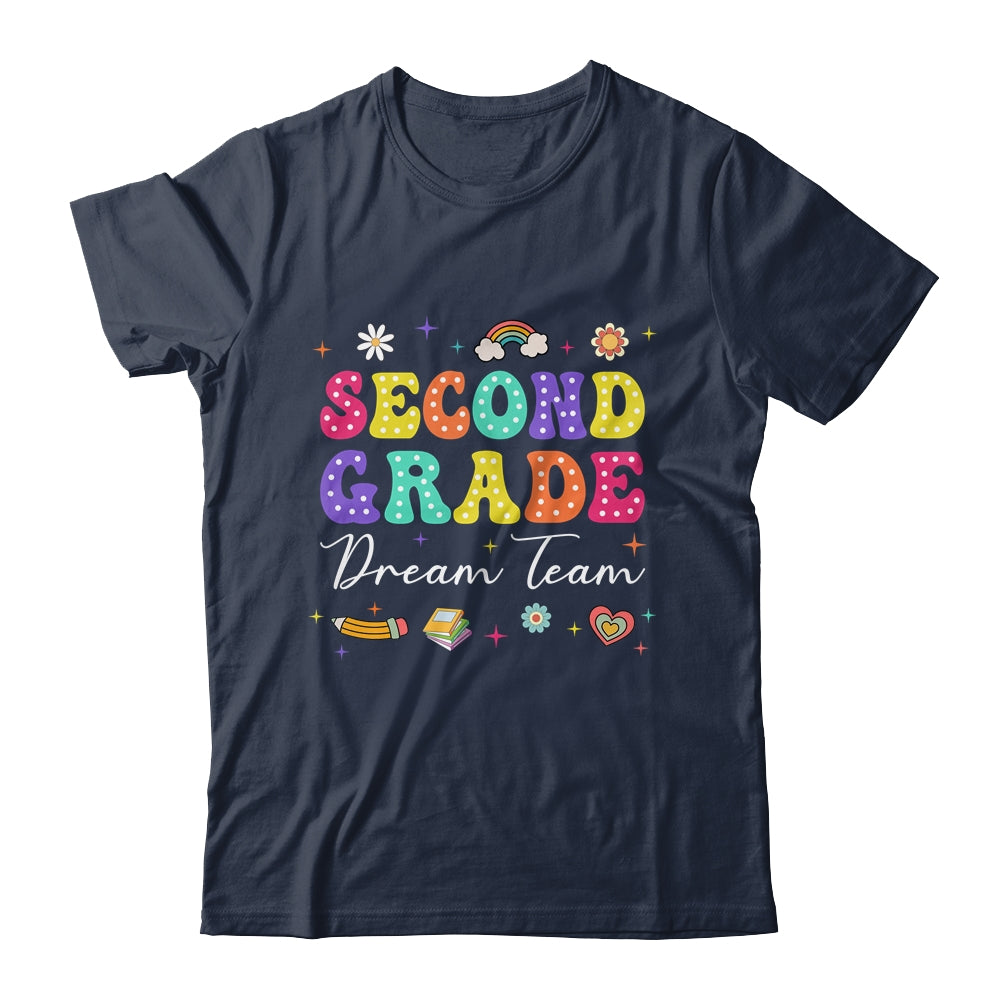 Groovy Second Grade Dream Team Back To School Teacher Kids Shirt & Hoodie | teecentury