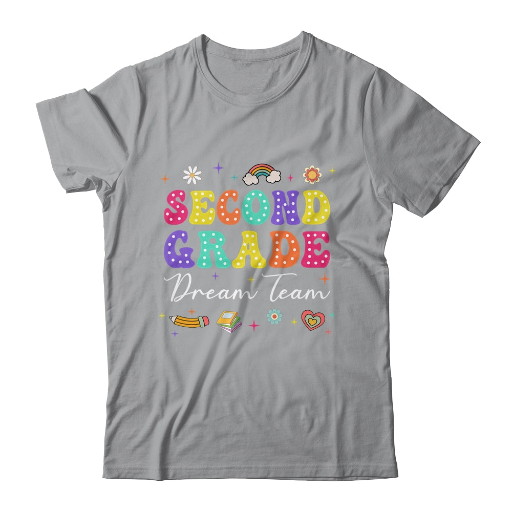 Groovy Second Grade Dream Team Back To School Teacher Kids Shirt & Hoodie | teecentury