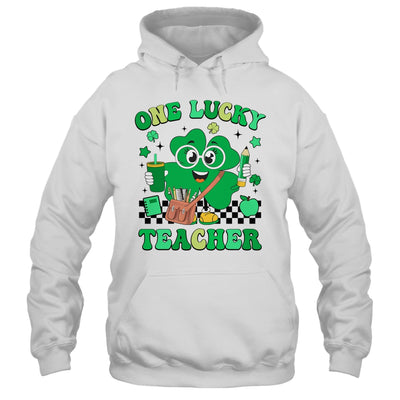 Groovy Shamrock One Lucky Teacher St Patricks Day Men Women Shirt & Hoodie | teecentury