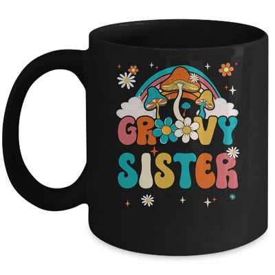 Groovy Sister Birthday Party Theme Decorations Rainbow Mug | teecentury