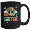 Groovy Sister Birthday Party Theme Decorations Rainbow Mug | teecentury