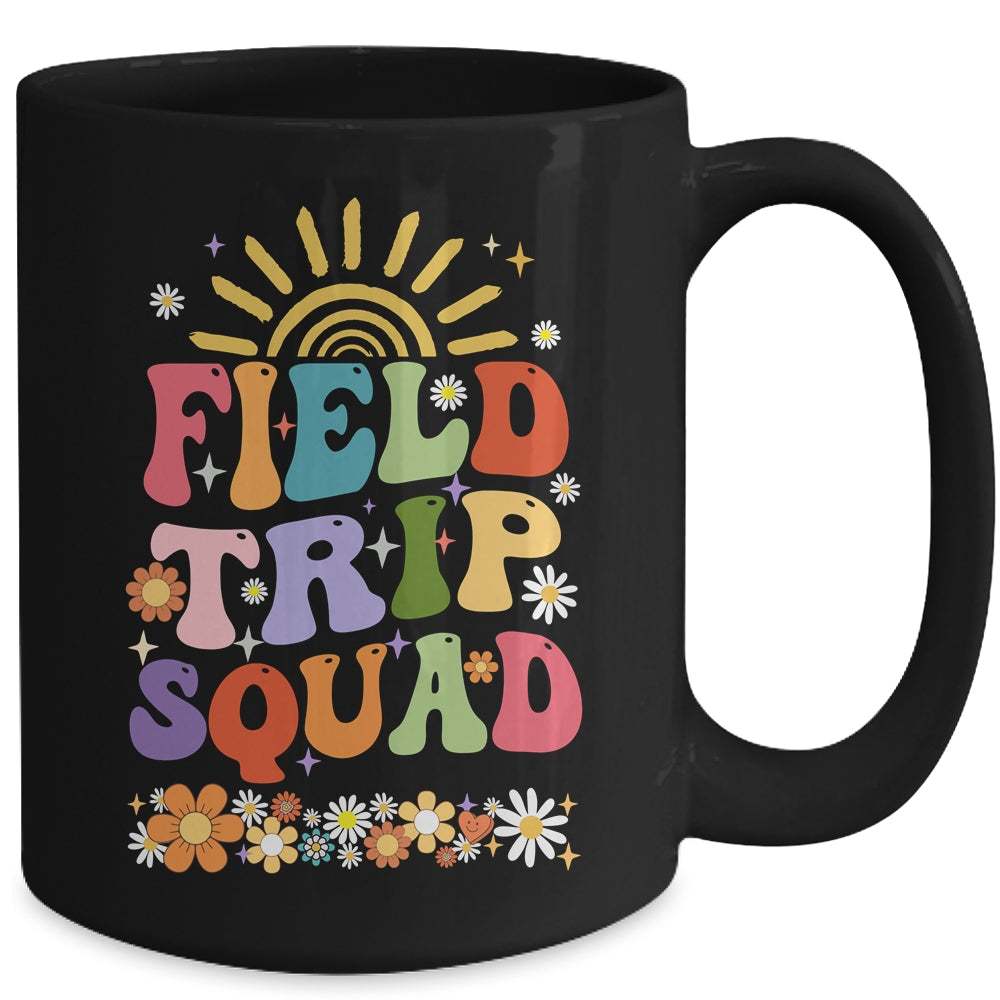 Groovy Smile Face Field Trip Squad Groovy Field Day Mug | teecentury